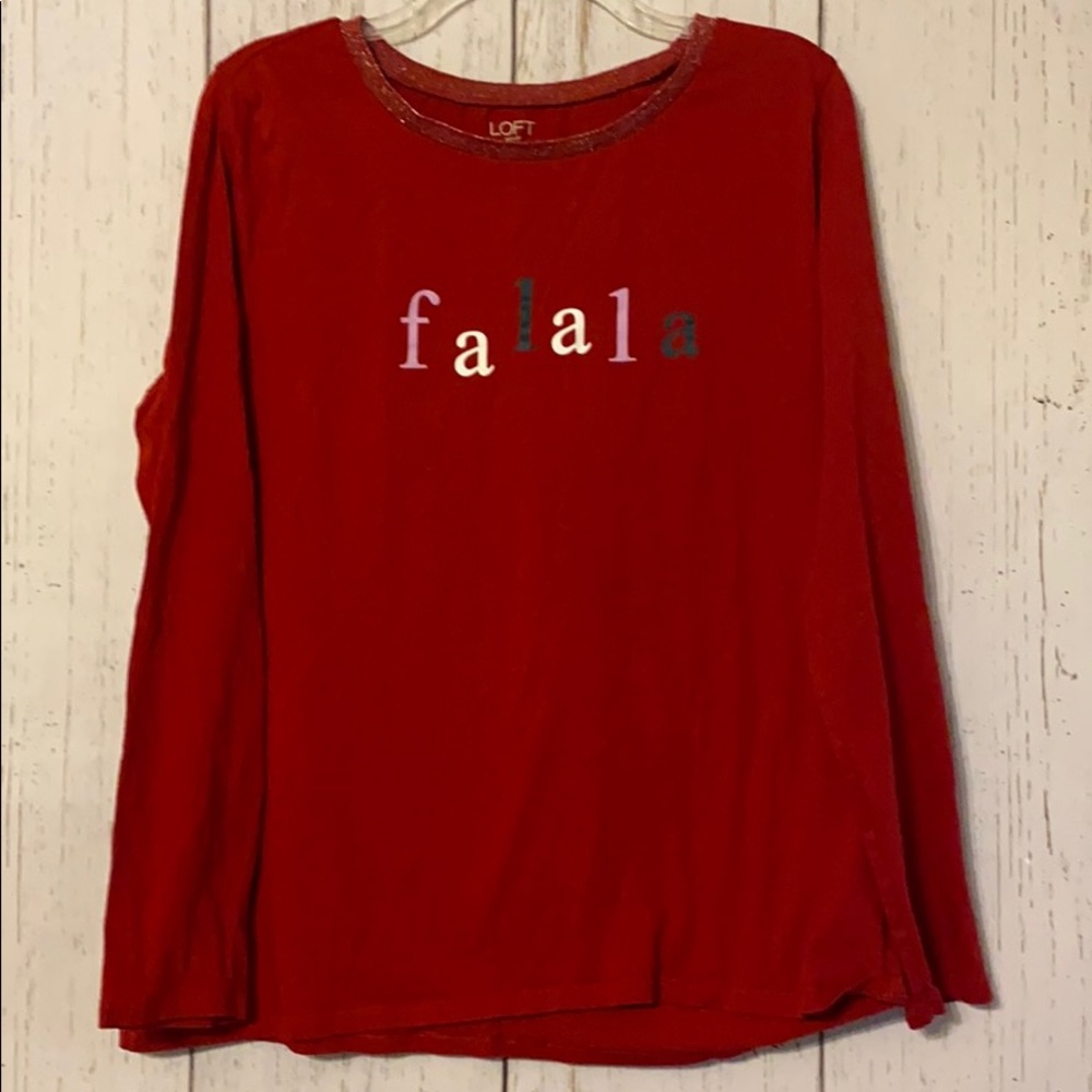 Loft Long Sleeve Holiday Tee